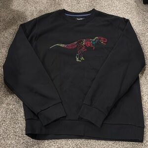 Bonobos Black Dinosaur Crewneck Size Large